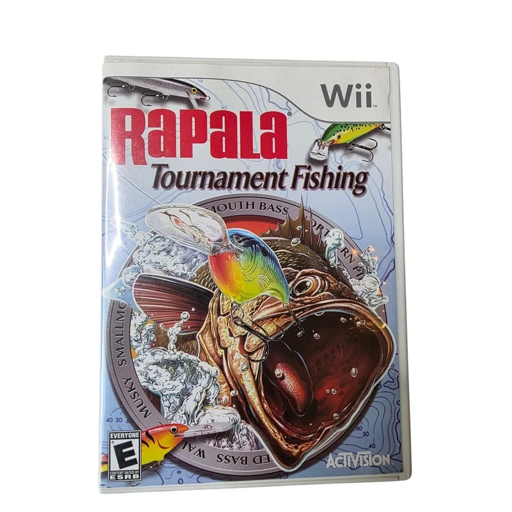 Rapala Tournament Fishing Nintendo Wii Activision CIB Complete With Manual W1